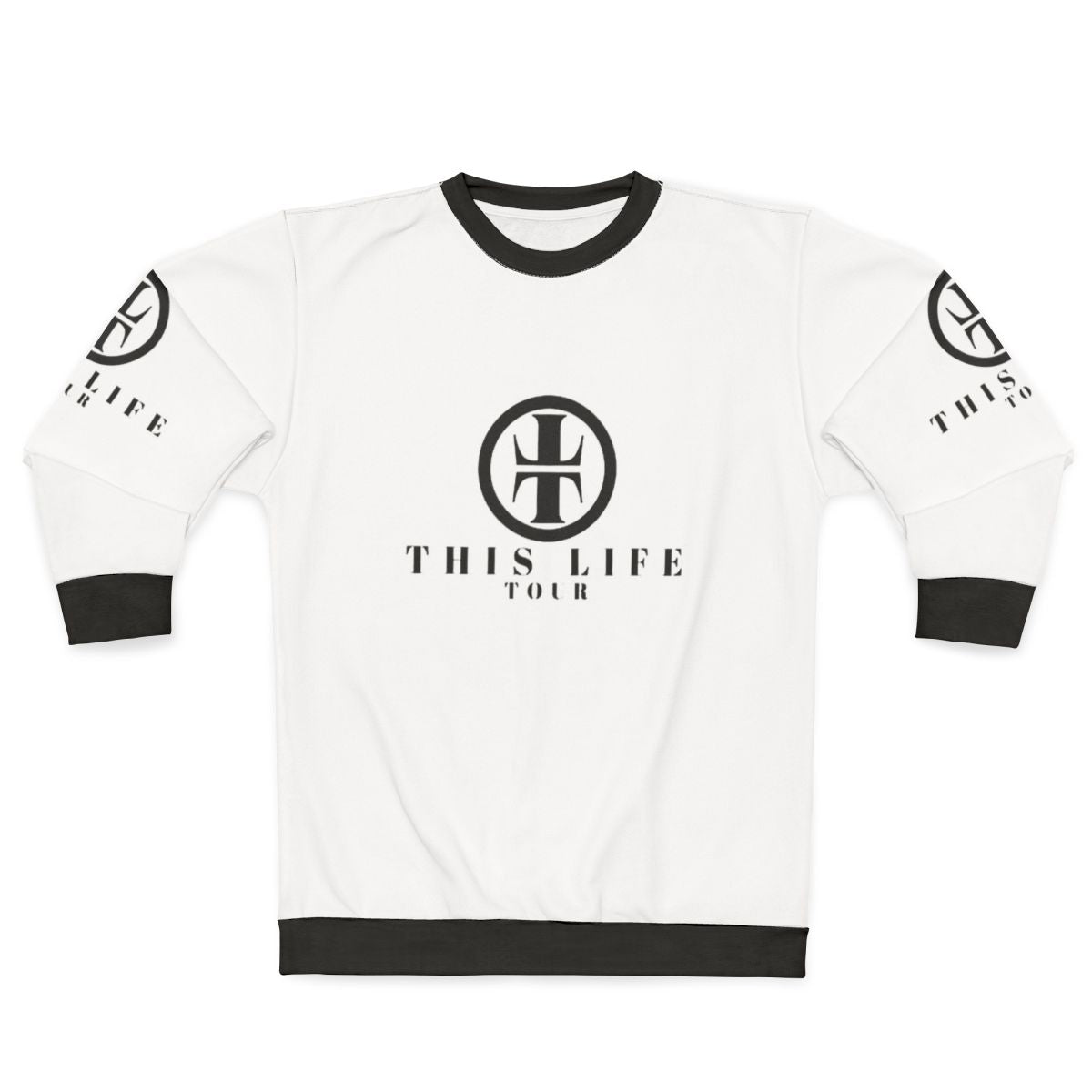 Live Tour Sweatshirt featuring the band's logo and tour dates