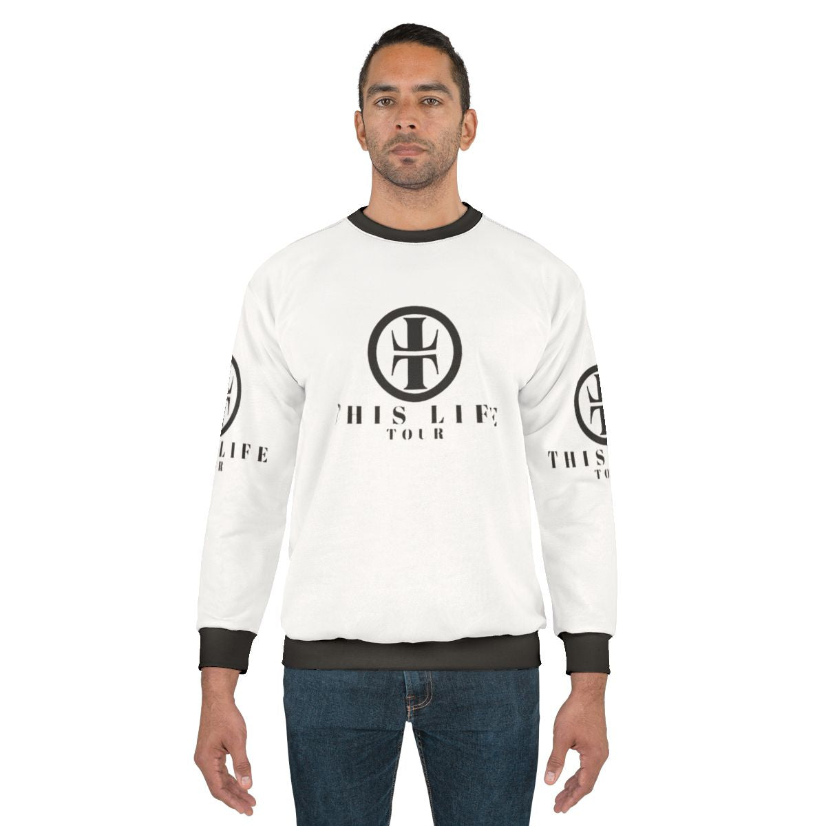Live Tour Sweatshirt featuring the band's logo and tour dates