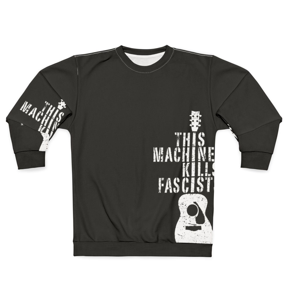 Anti-Fascist Sweatshirt with Woody Guthrie Imagery