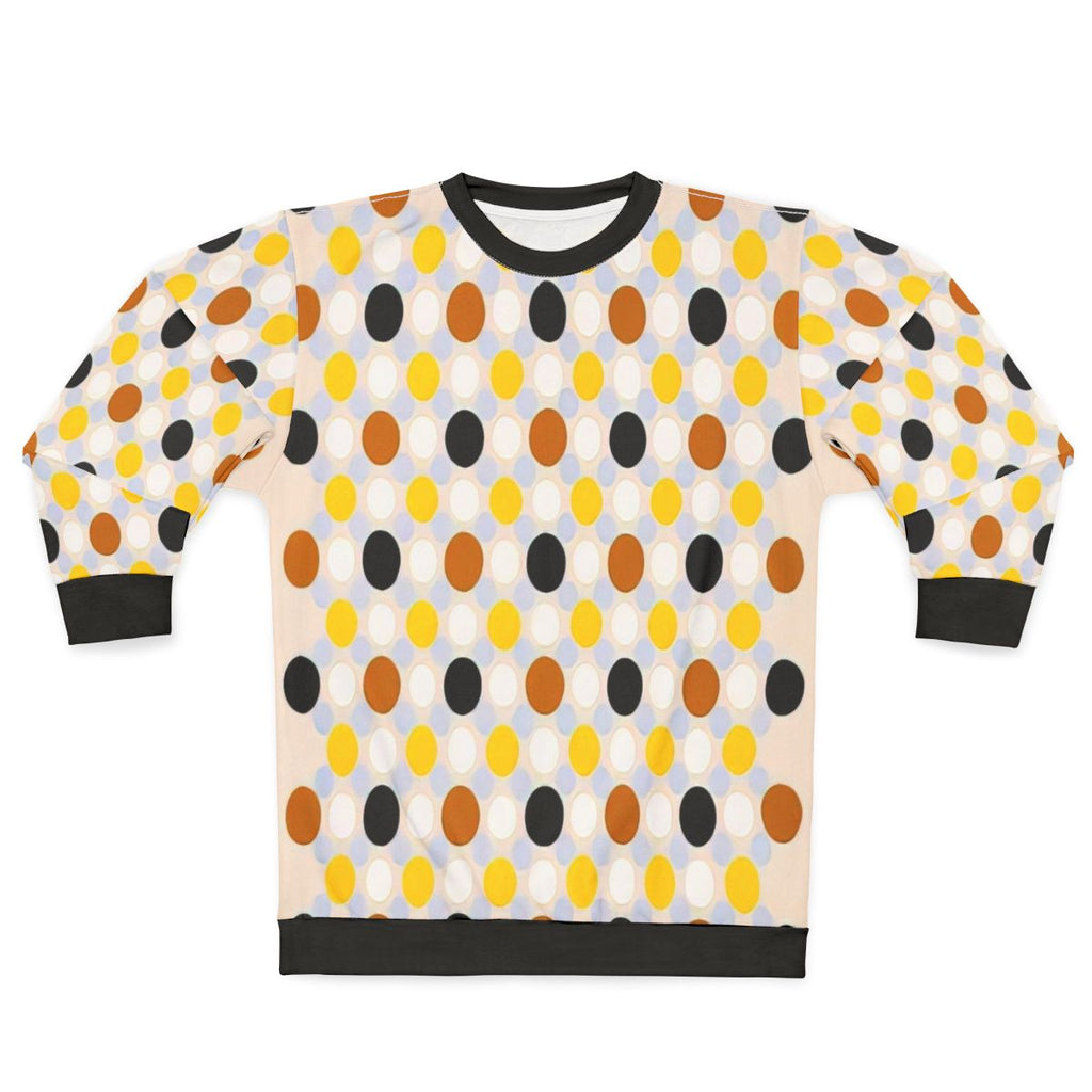 Thomas Downing inspired vibrant optical art sweatshirt