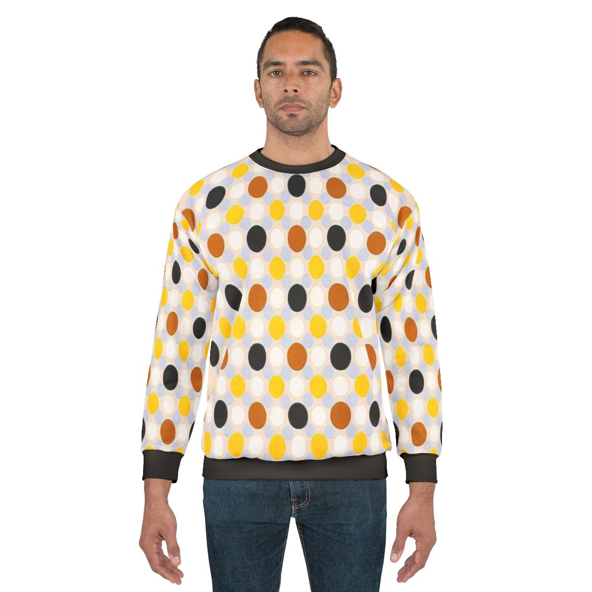 Thomas Downing inspired vibrant optical art sweatshirt