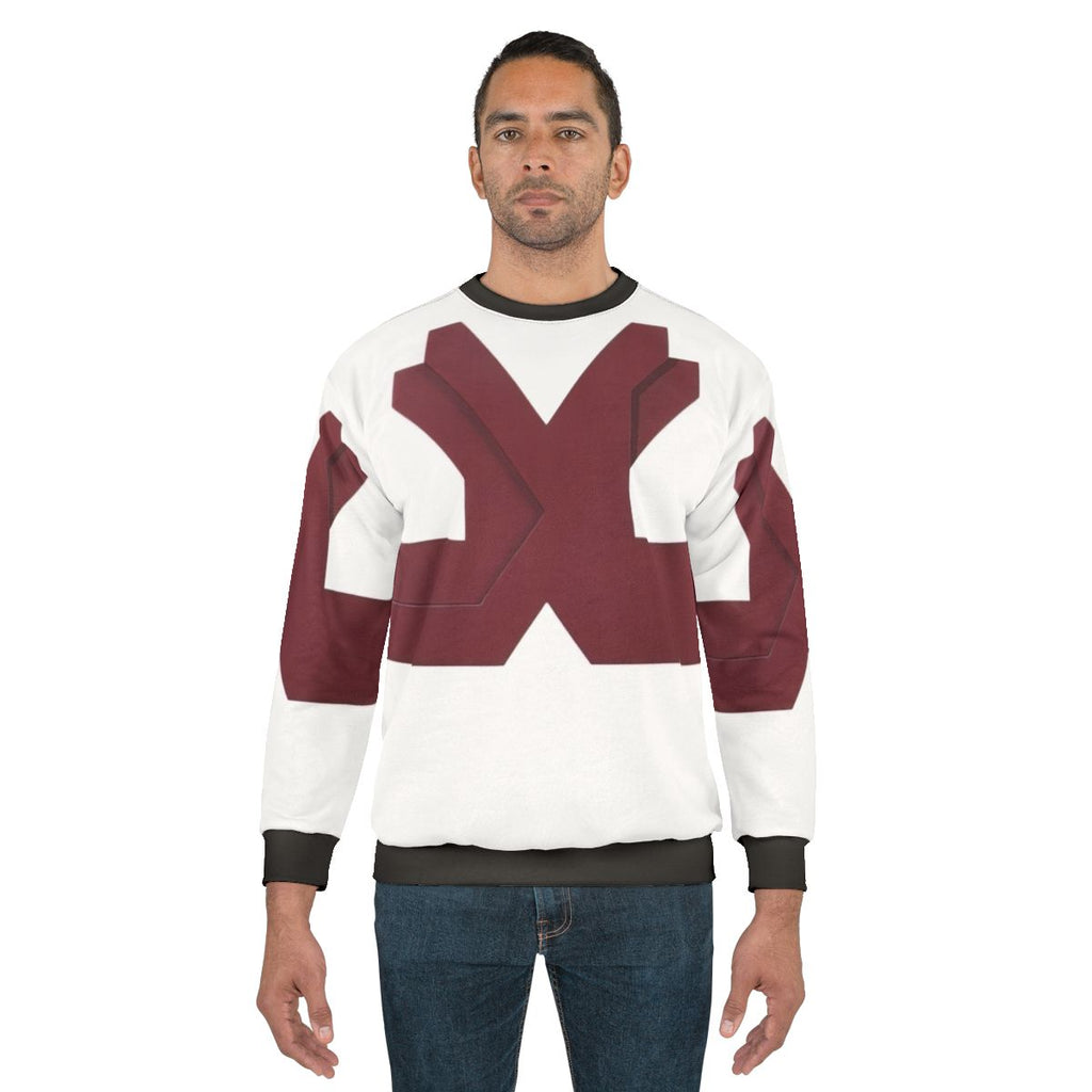 Thomas Downing inspired vibrant abstract art sweatshirt