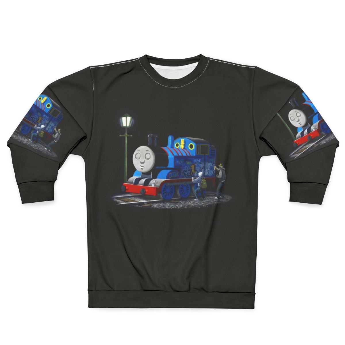 Banksy Graffiti Thomas Tank Engine Sweatshirt