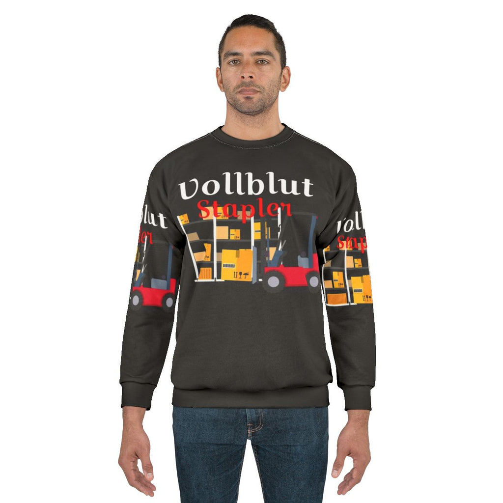 Thoroughbred stacker sweatshirt for warehouse workers