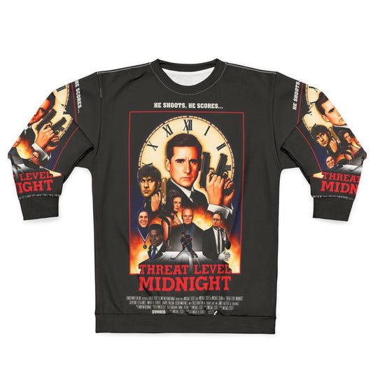 Threat Level Midnight Sweatshirt featuring Dwight Schrute and Michael Scott