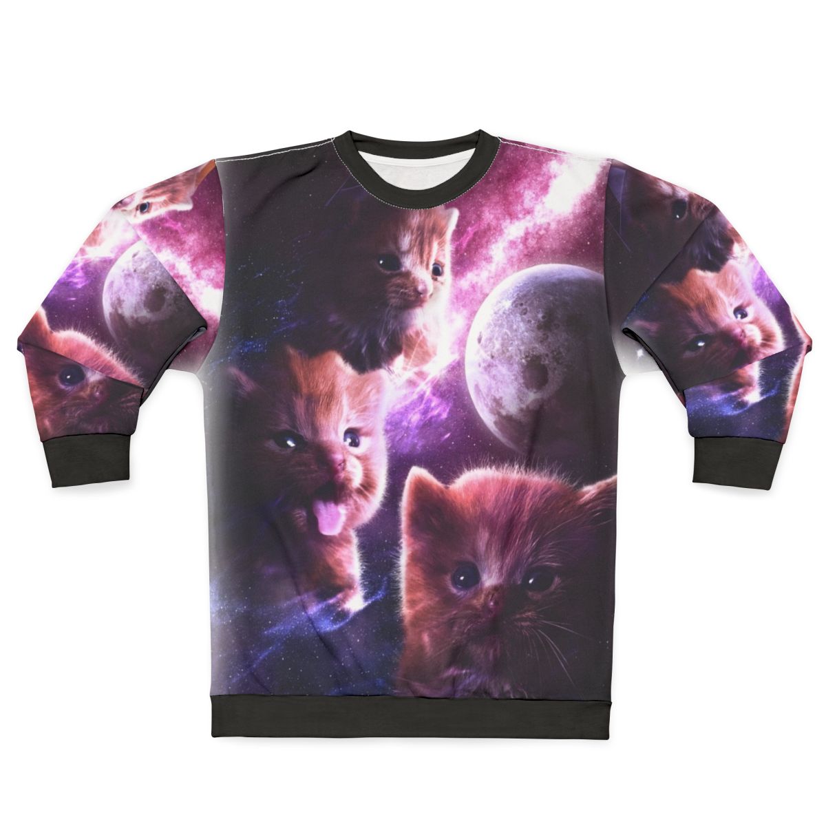 Delinquent Moon Cat & Kitten Sweatshirt