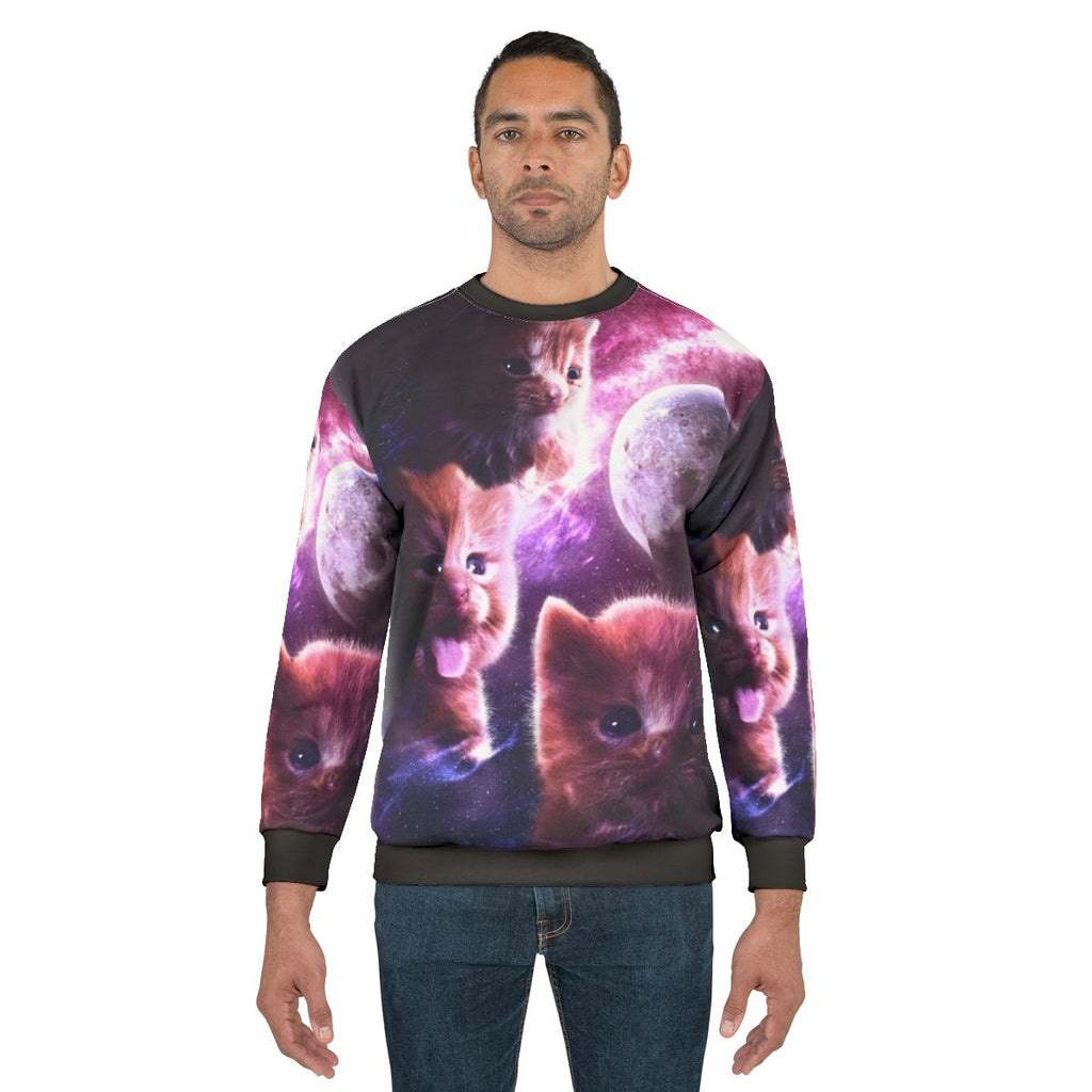 Delinquent Moon Cat & Kitten Sweatshirt