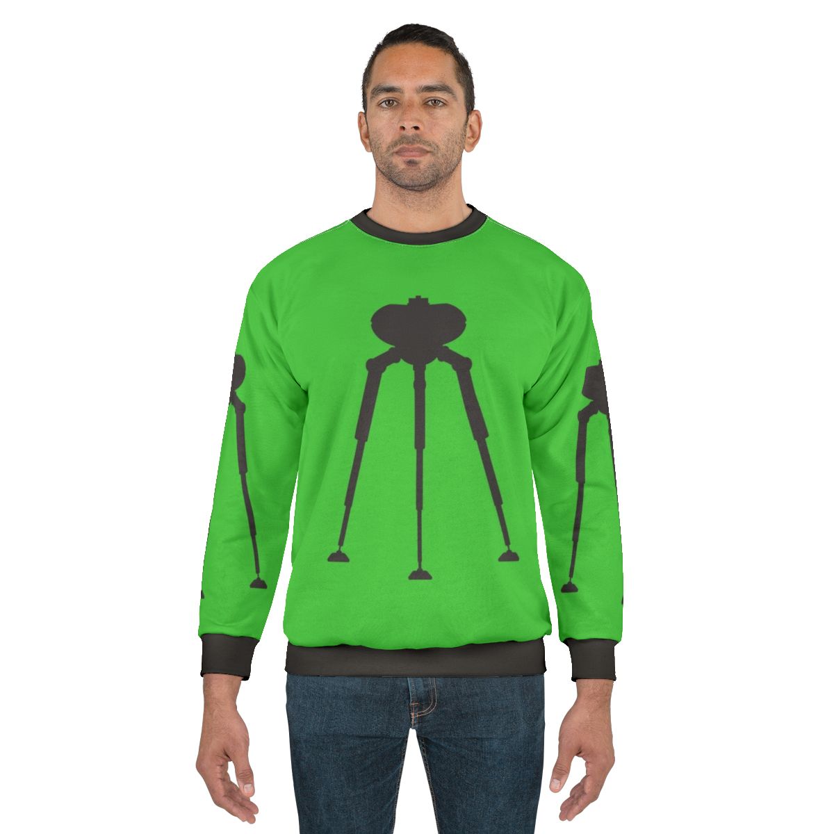 Three Legged Alien Transport Machine Sci-Fi Sweatshirt