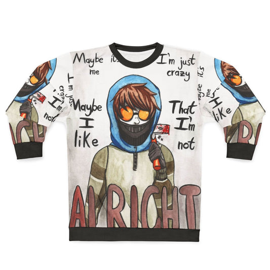 Ticci Toby Creepypasta Horror Fan Art Sweatshirt