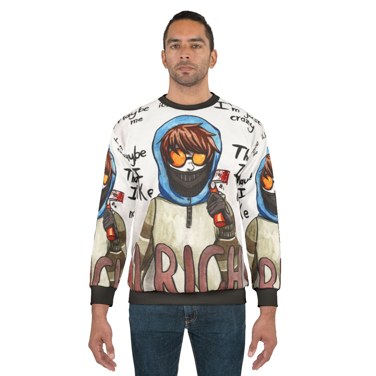 Ticci Toby Creepypasta Horror Fan Art Sweatshirt