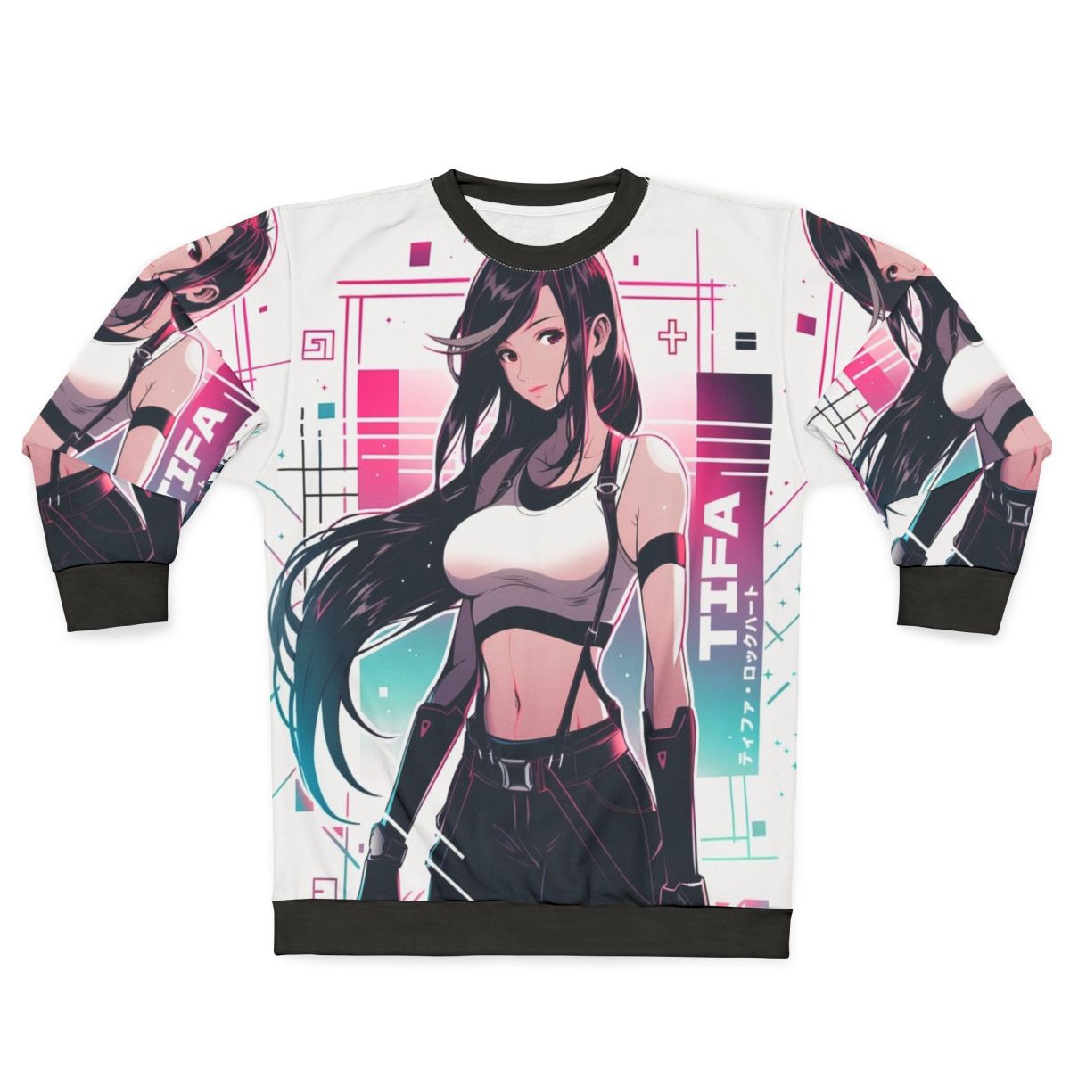 Tifa Lockhart Final Fantasy 7 Vaporwave Sweatshirt