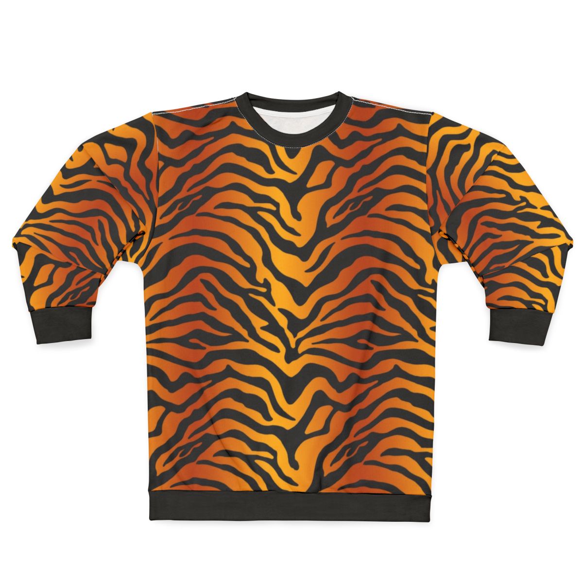 Tiger stripe print sweatshirt