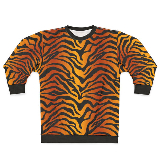 Tiger stripe print sweatshirt