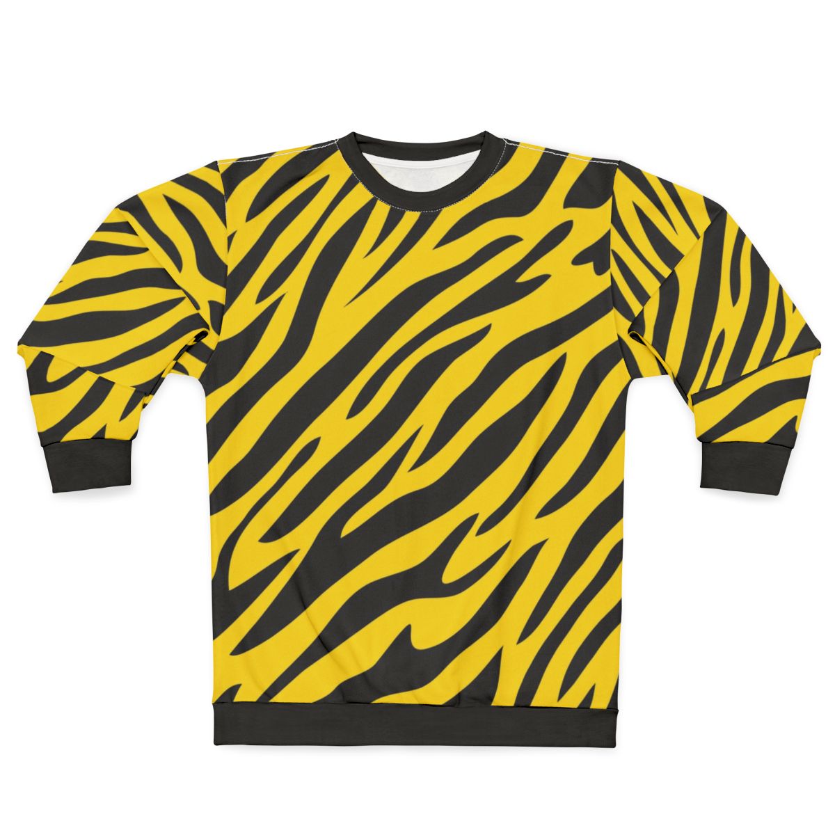 Tiger Stripes Pattern Graphic Sweatshirt