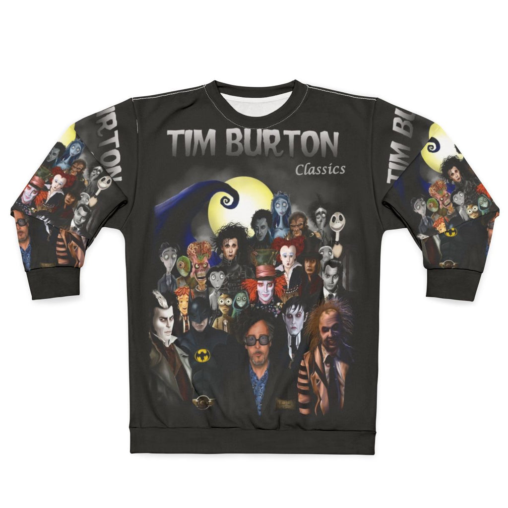 Tim Burton Classics Sweatshirt featuring gothic imagery and movie themes