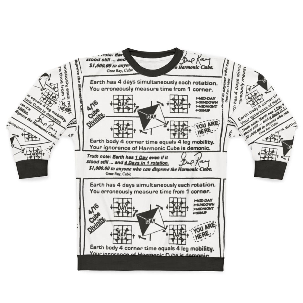 Time Cube Sweatshirt featuring a quirky, geeky design