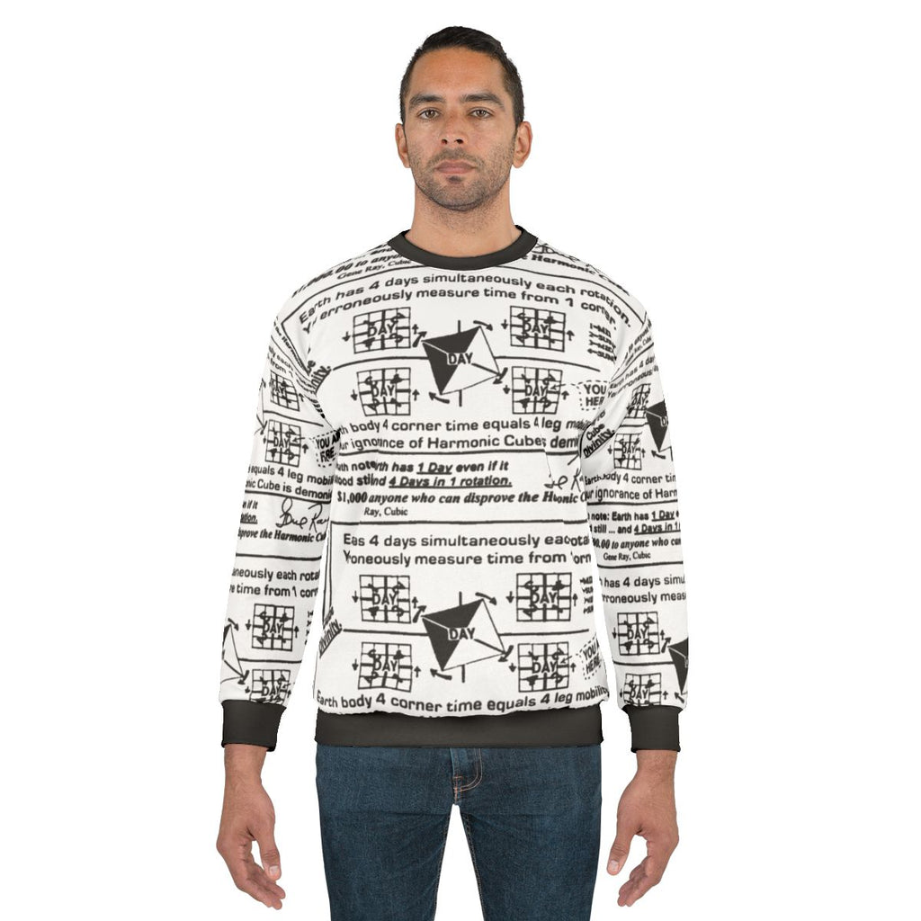 Time Cube Sweatshirt featuring a quirky, geeky design