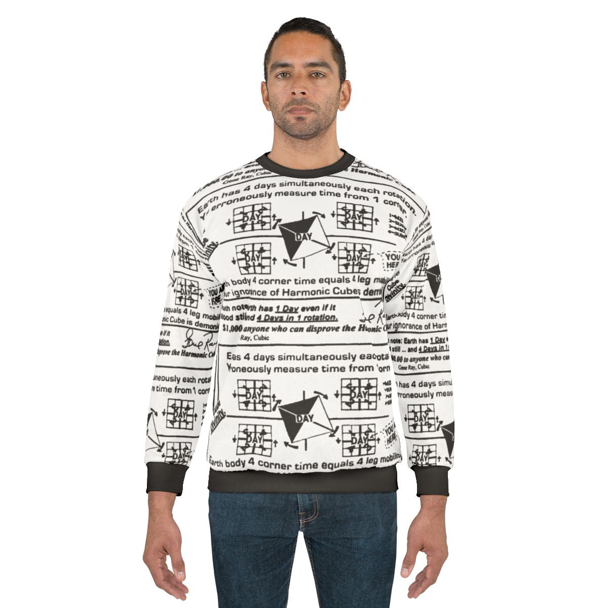 Time Cube Sweatshirt featuring a quirky, geeky design