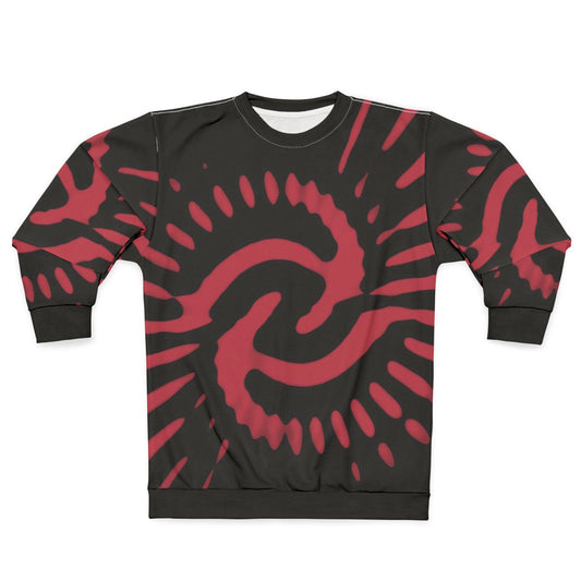 Retro 1970s Time Vortex Pink Dr Who Sweatshirt