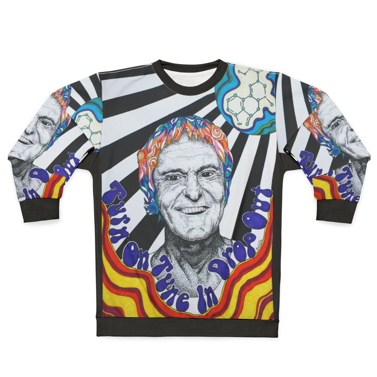 Retro Timothy Leary Psychedelic Sweatshirt