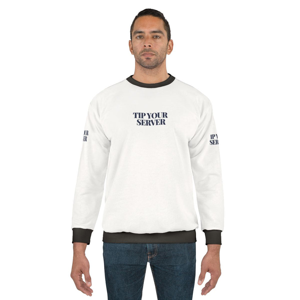 Tip Your Server Sticker Sweatshirt