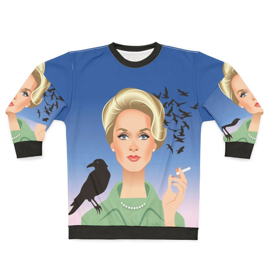 Tippi Sweatshirt with 'The Birds' movie and Alfred Hitchcock graphic