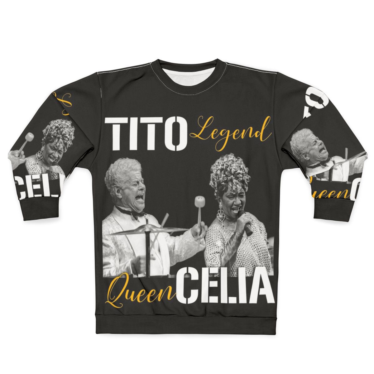 Tito Puente and Celia Cruz Latin Music Sweatshirt
