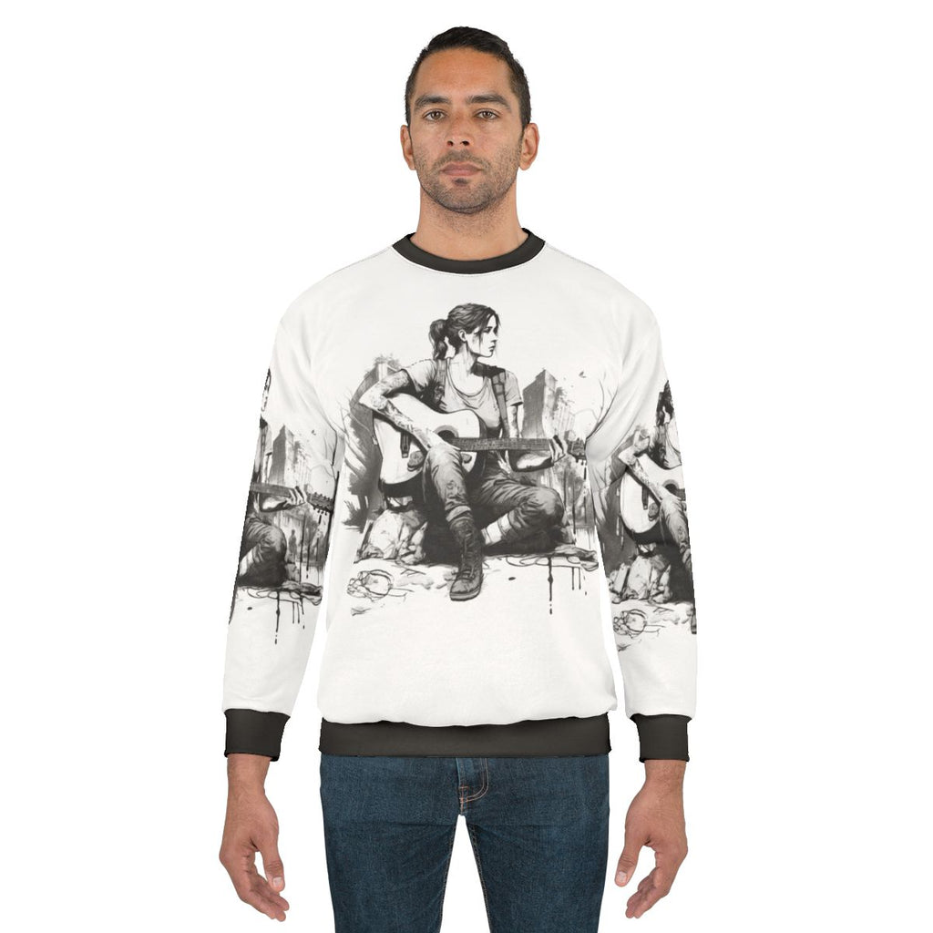The Last of Us Ellie Guitar Fanart Sweatshirt