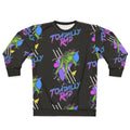 Toadally Rad Sweatshirt with Frog/Toad Design in Pastel Neon Colors