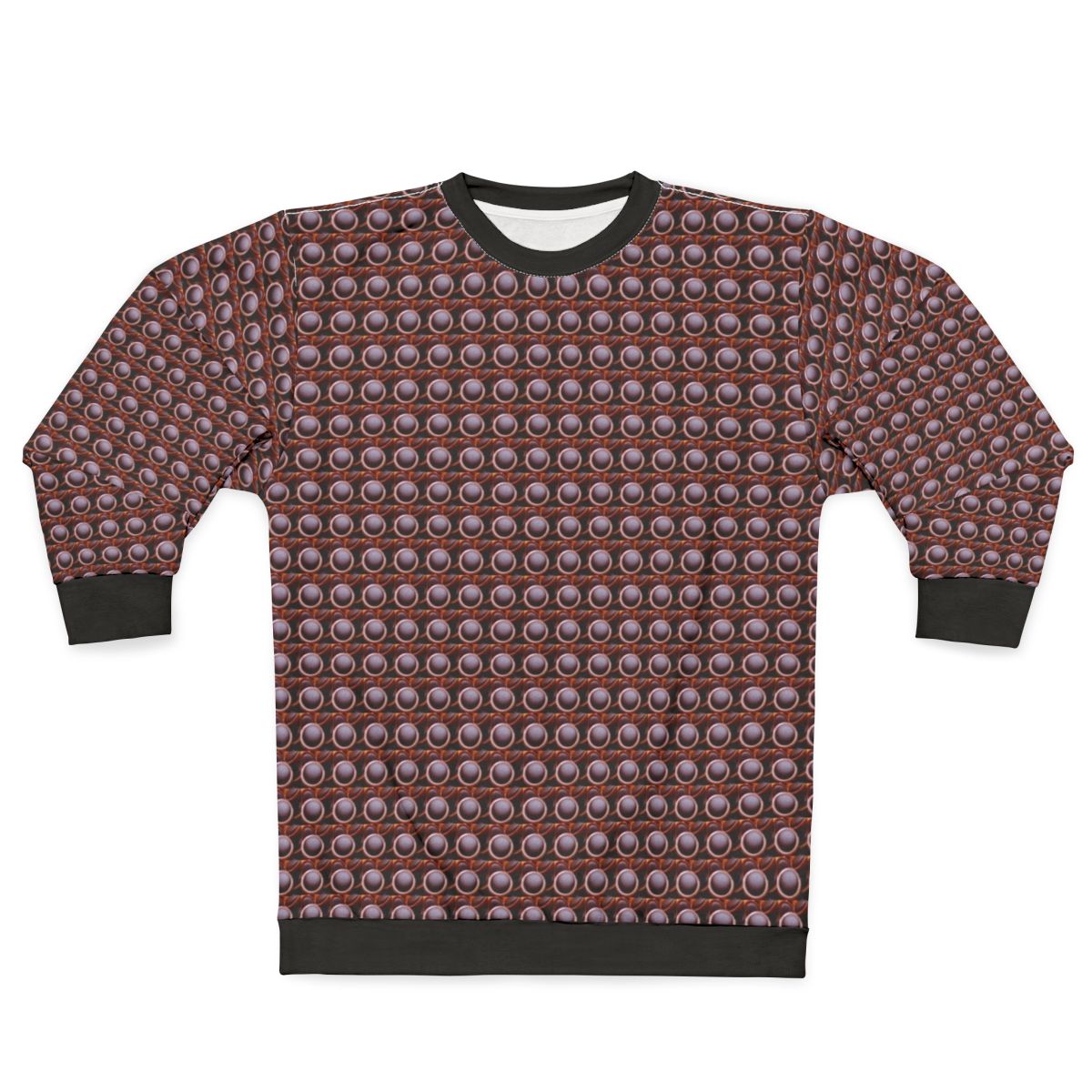 Toffifee inspired abstract sweatshirt with blue and pink design