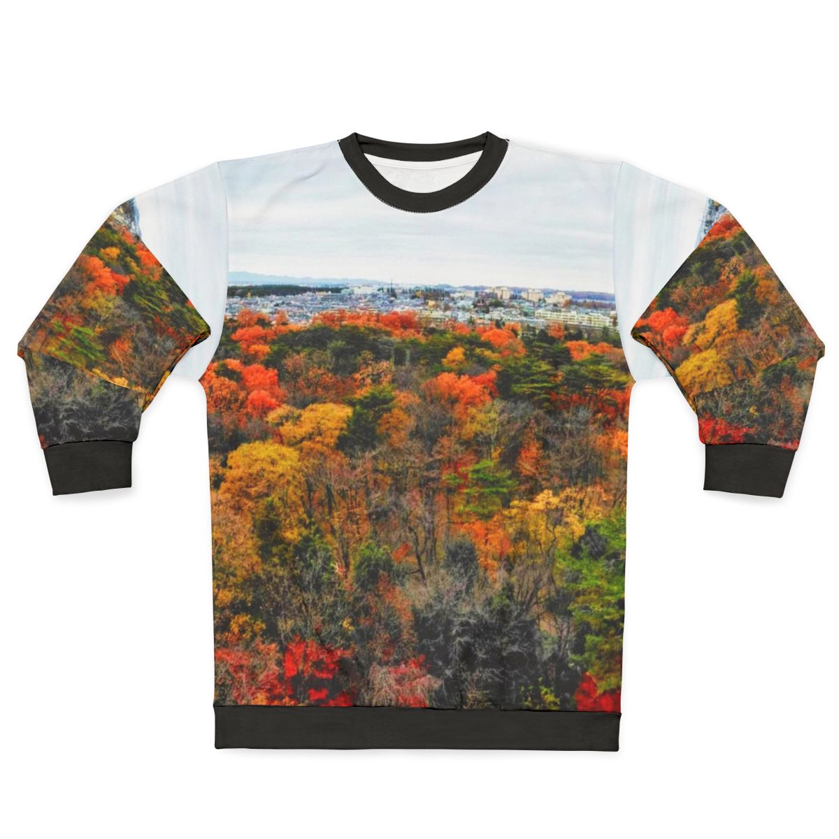 Colorful Tokyo Fall Panoramic Sweatshirt