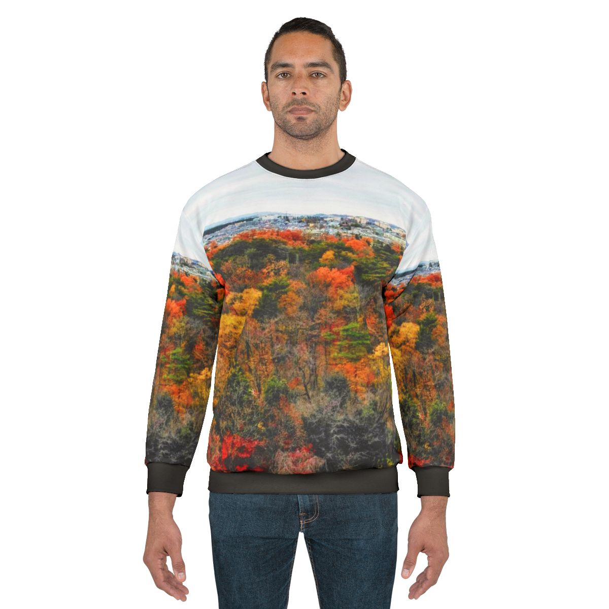 Colorful Tokyo Fall Panoramic Sweatshirt