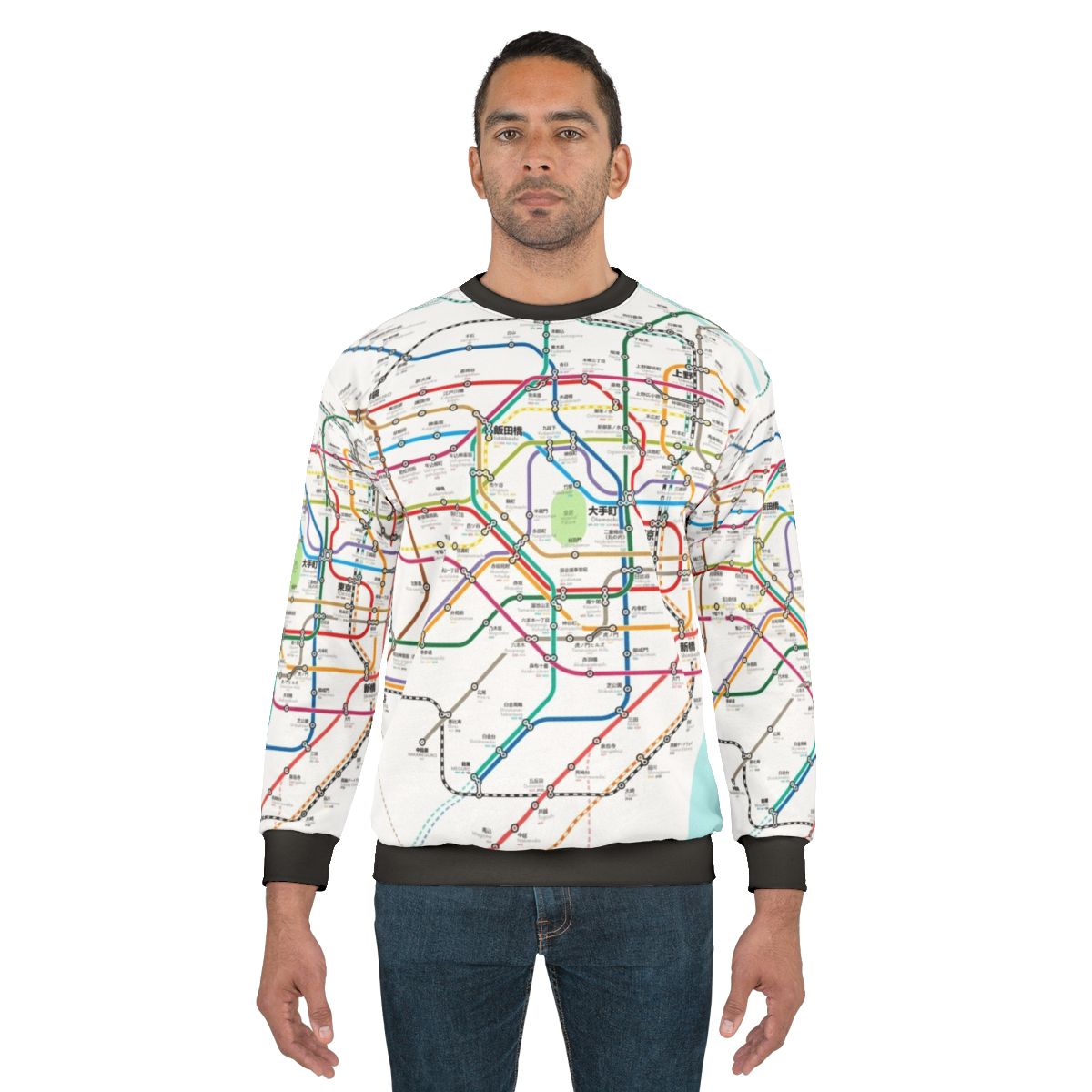 Tokyo metro map japan subway sweatshirt