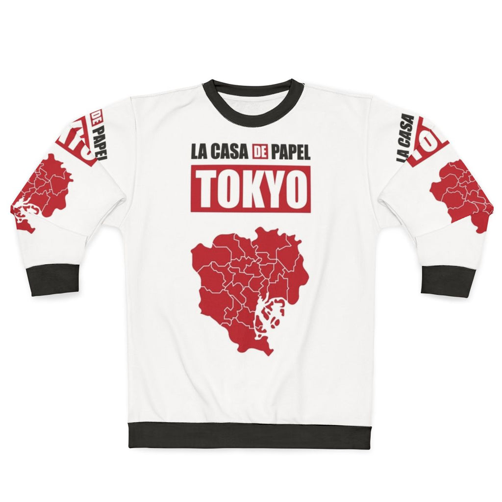 Money Heist Inspired Tokyo Paper House Design Sweatshirt
