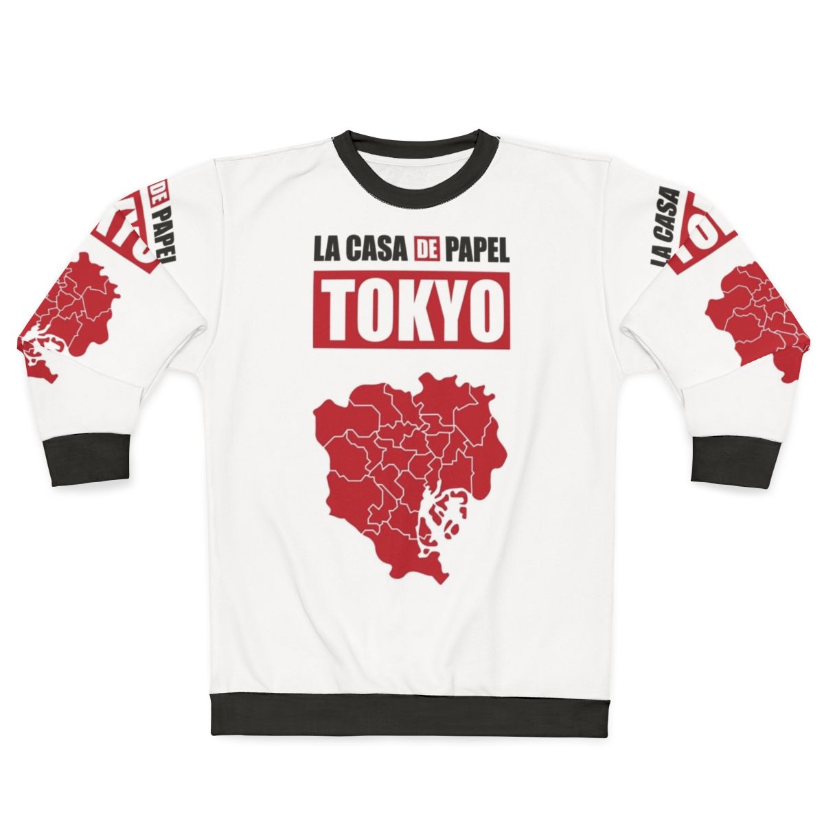 Money Heist Inspired Tokyo Paper House Design Sweatshirt