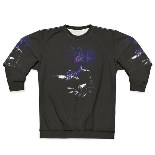 Tom Waits Smoking Nebula Photorealistic Sweatshirt