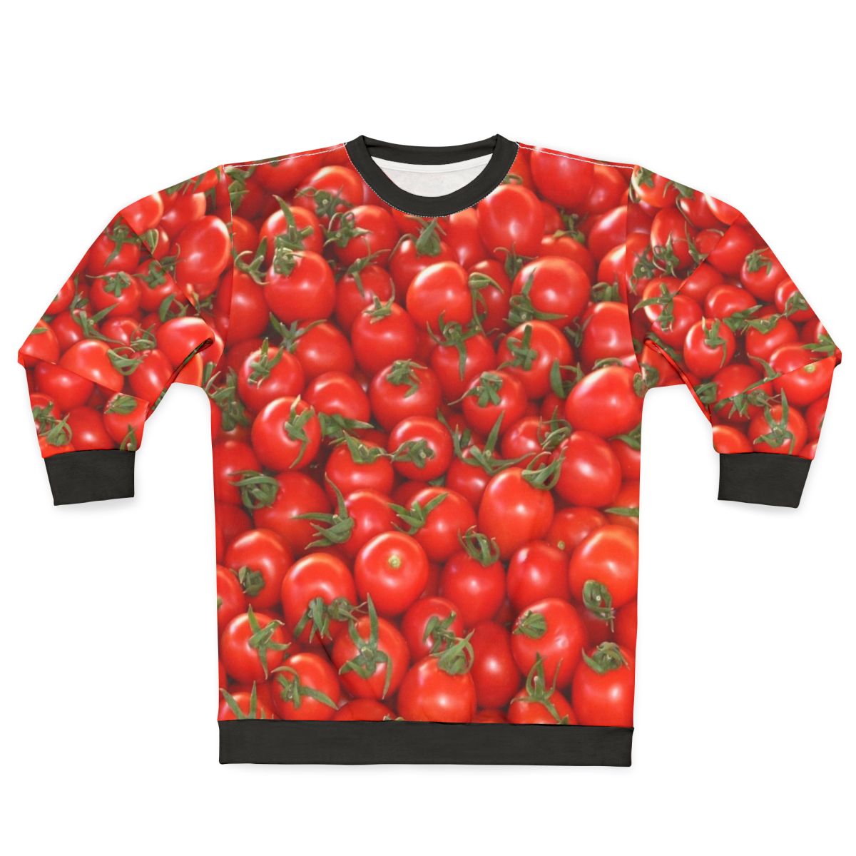 Tomato print sweatshirt for stylish vegetable and fruit lovers