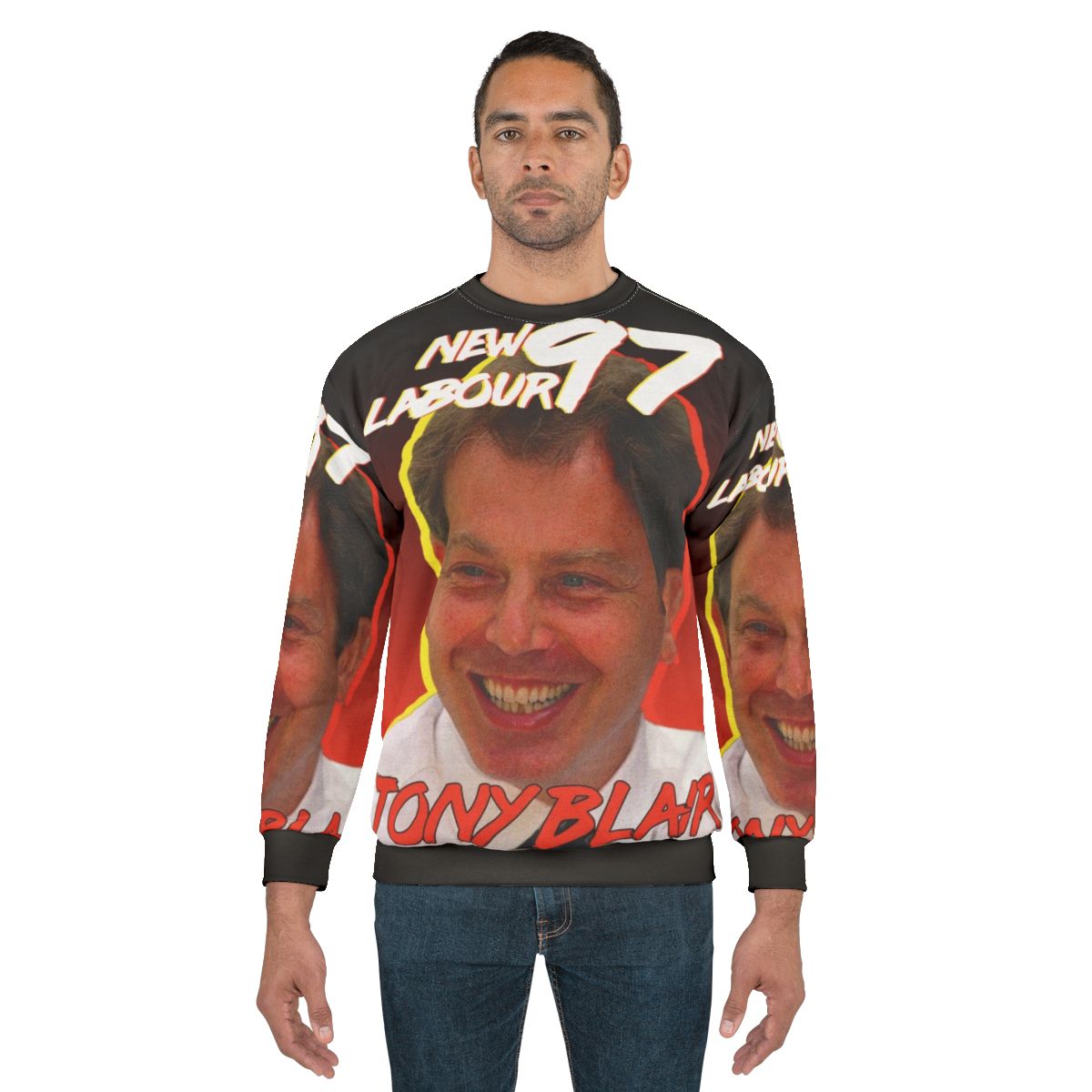 Vintage Style Tony Blair 1997 Labour Party Sweatshirt