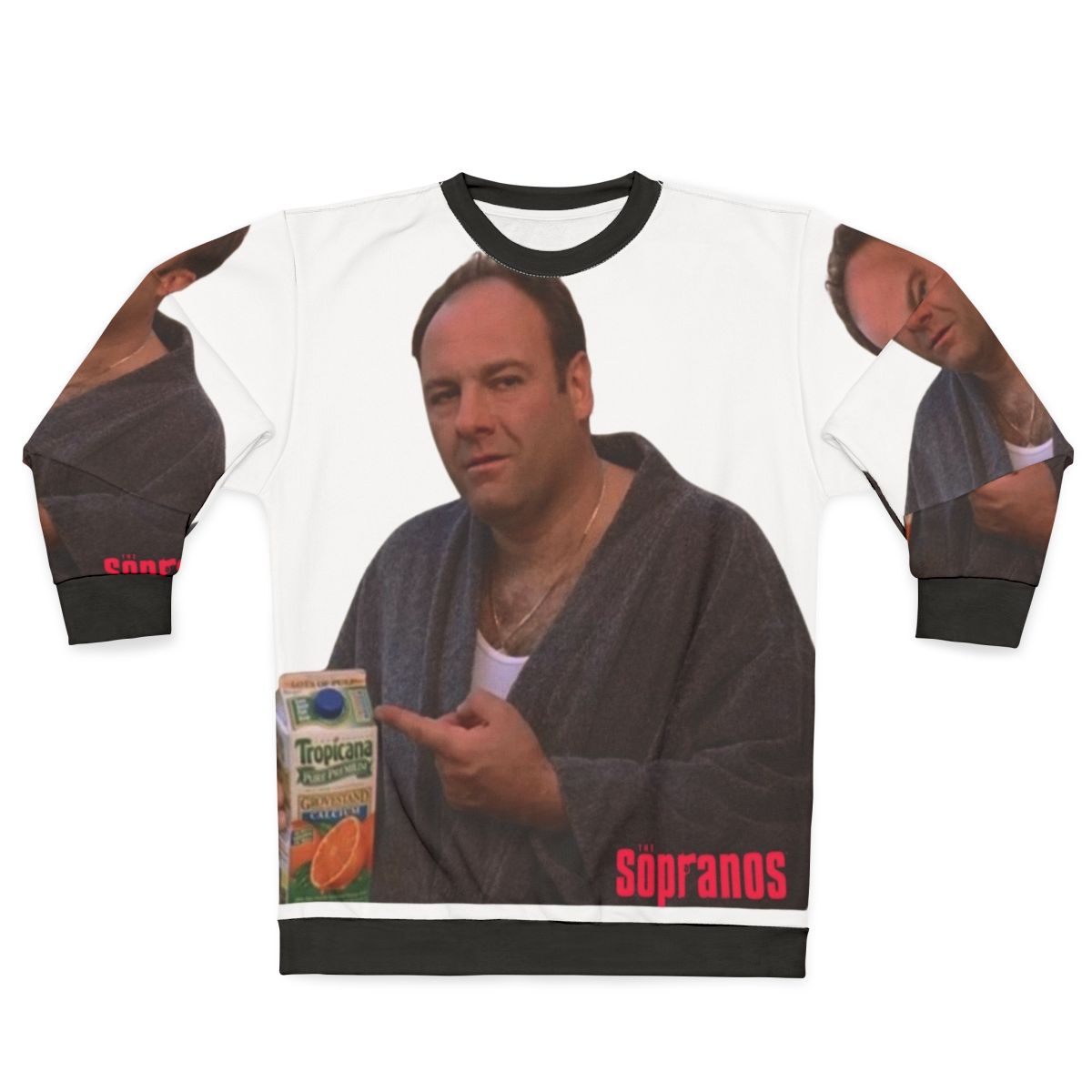 The Sopranos Tony Holding Orange Juice Sweatshirt