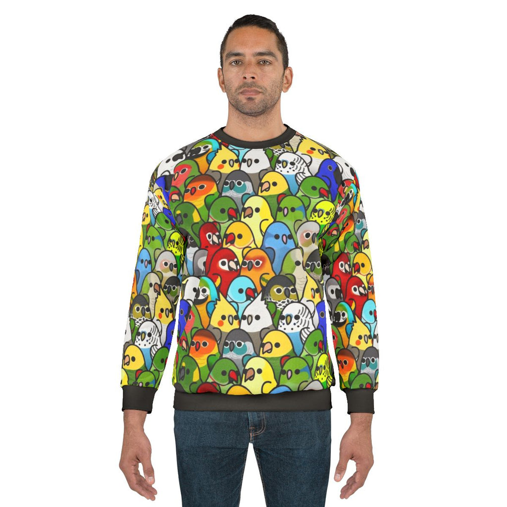 Bird Squad Classic Sweatshirt featuring a design of different birds