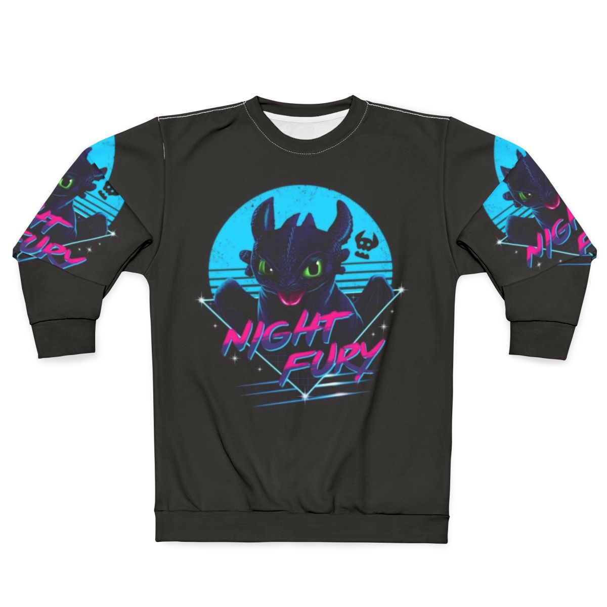 Toothless Night Fury Sweatshirt - HTTYD Inspired Galaxy Hoodie
