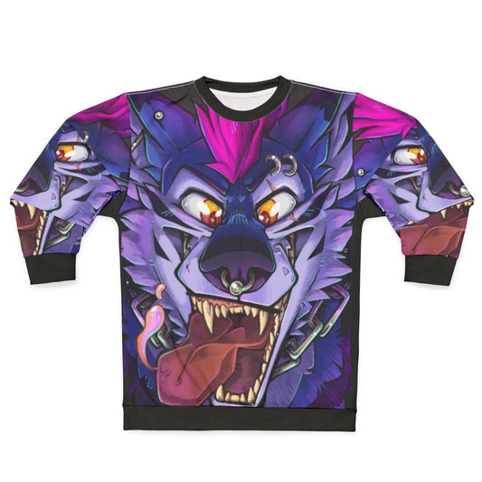 Toothy Ponk furry wolf teeth maw sweatshirt