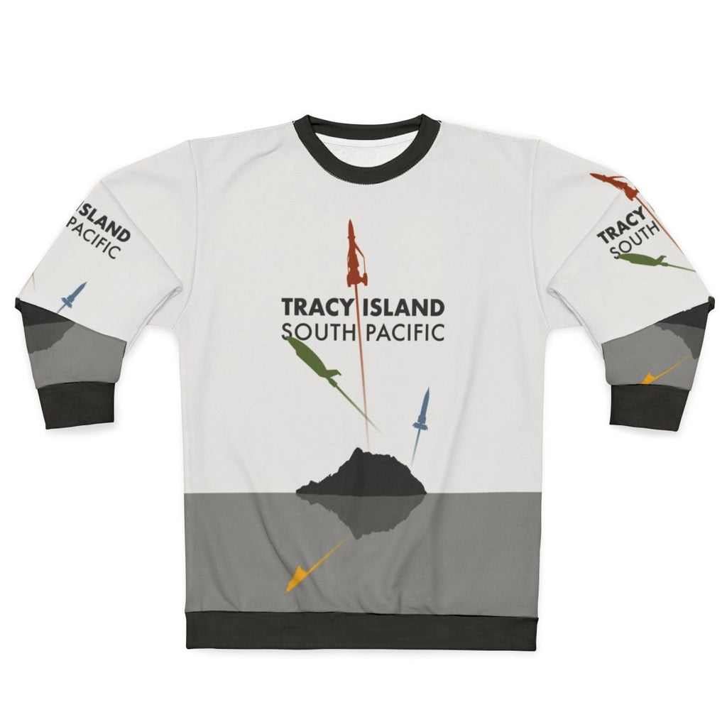 Retro Thunderbirds Tracy Island Colorful Sweatshirt