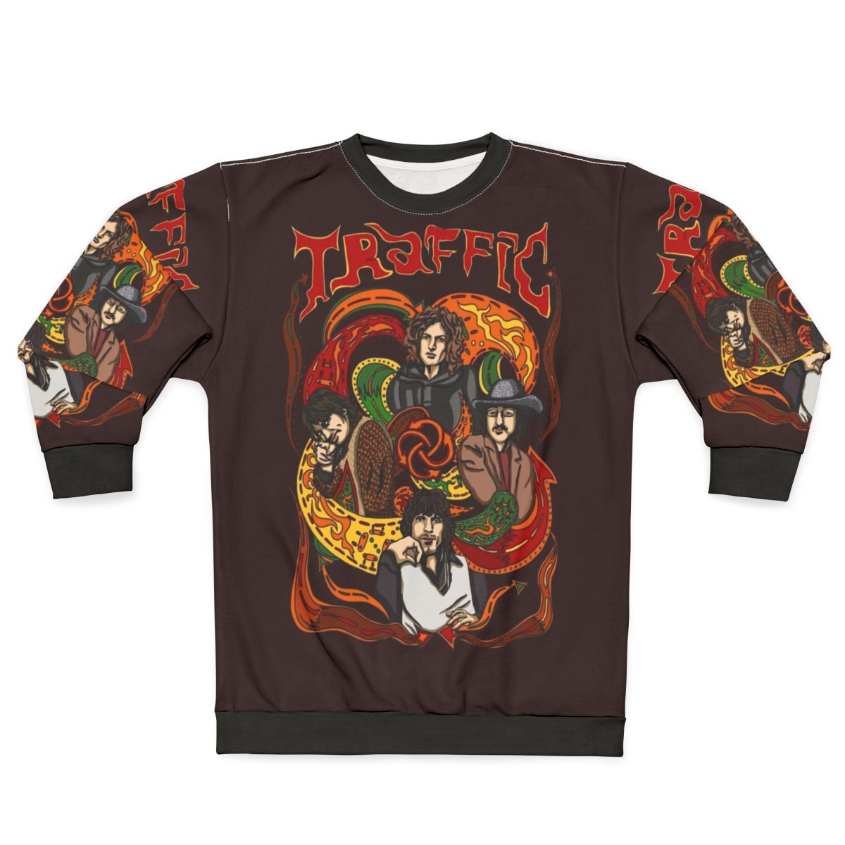 Traffic Band Steve Winwood 60s Psychedelic Rock Sweatshirt