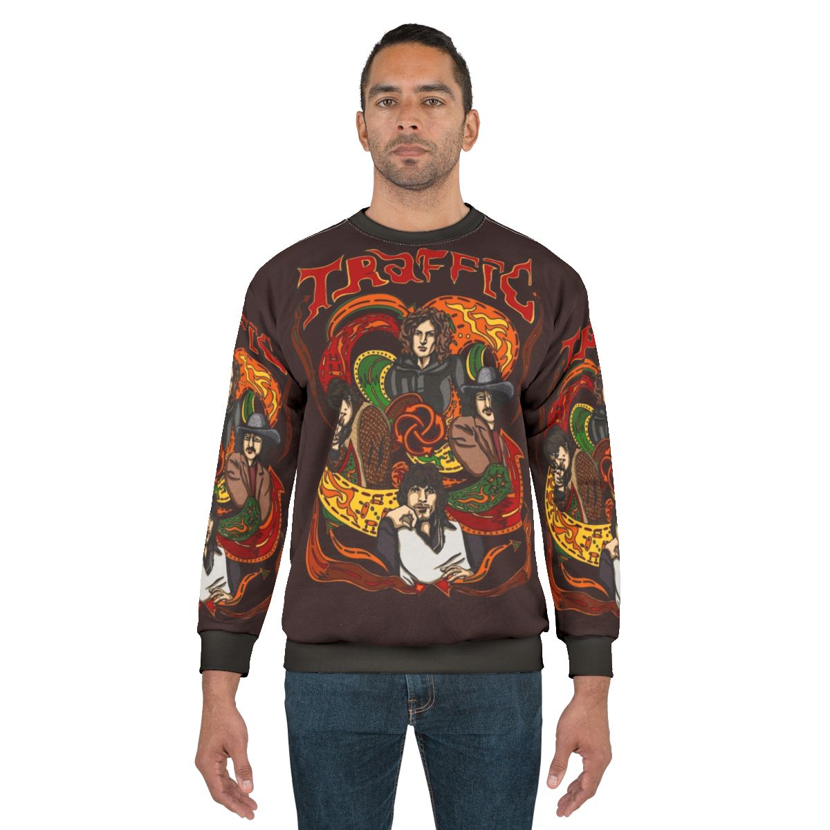 Traffic Band Steve Winwood 60s Psychedelic Rock Sweatshirt
