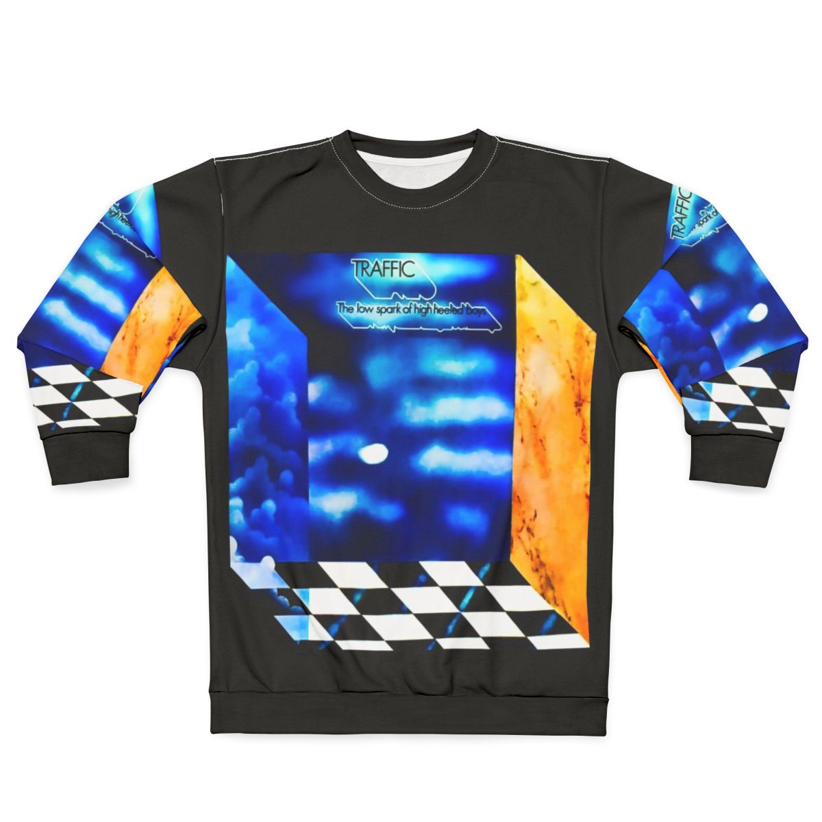 Classic Rock Sweatshirt with Traffic "The Low Spark of High Heeled Boys" Album Art