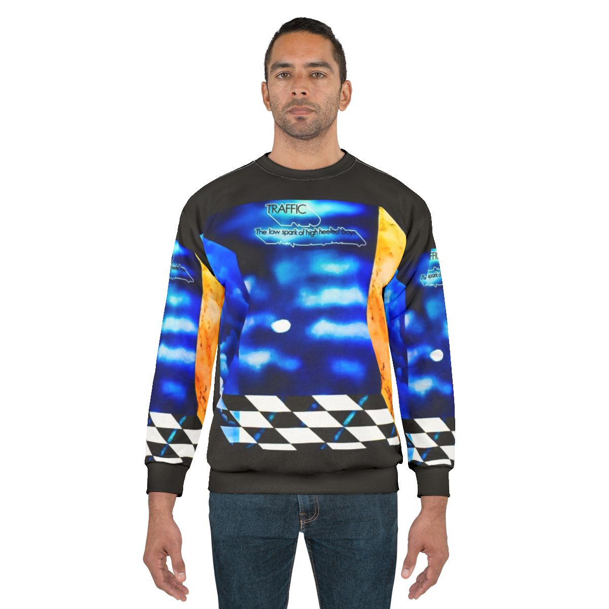 Classic Rock Sweatshirt with Traffic "The Low Spark of High Heeled Boys" Album Art