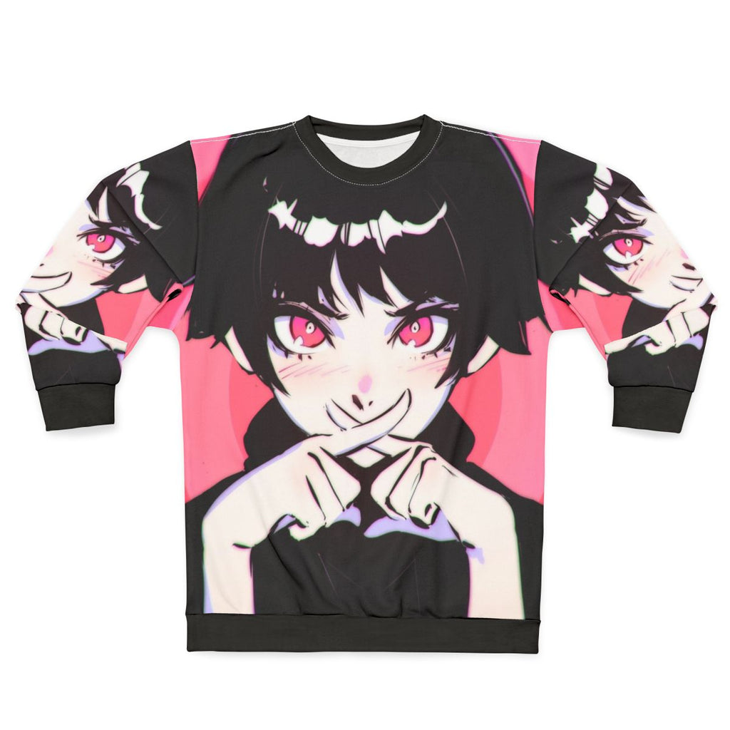 Tranced Batsu Sweatshirt - Cute Pink Anime Streetwear
