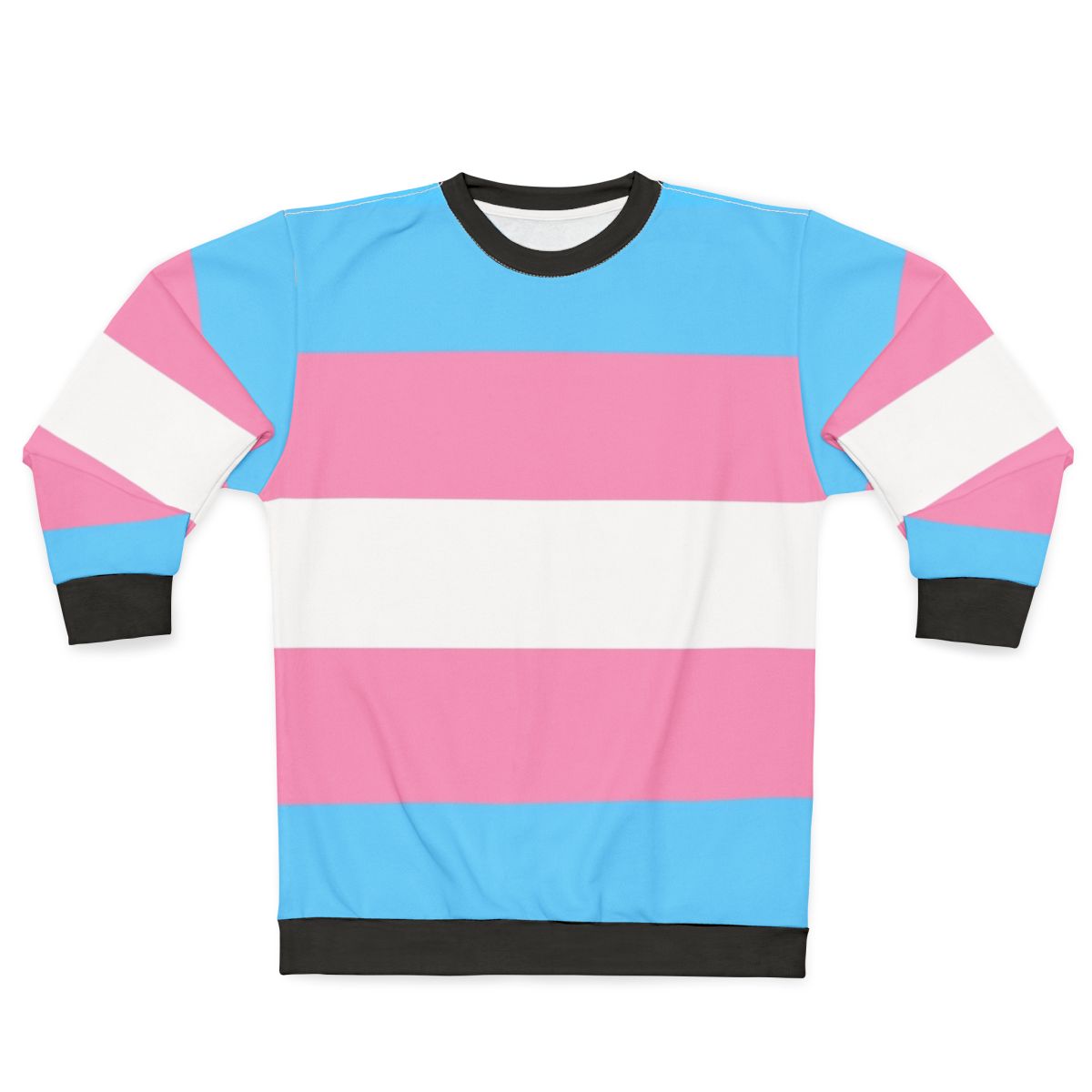 Transgender pride sweatshirt with pride flag design