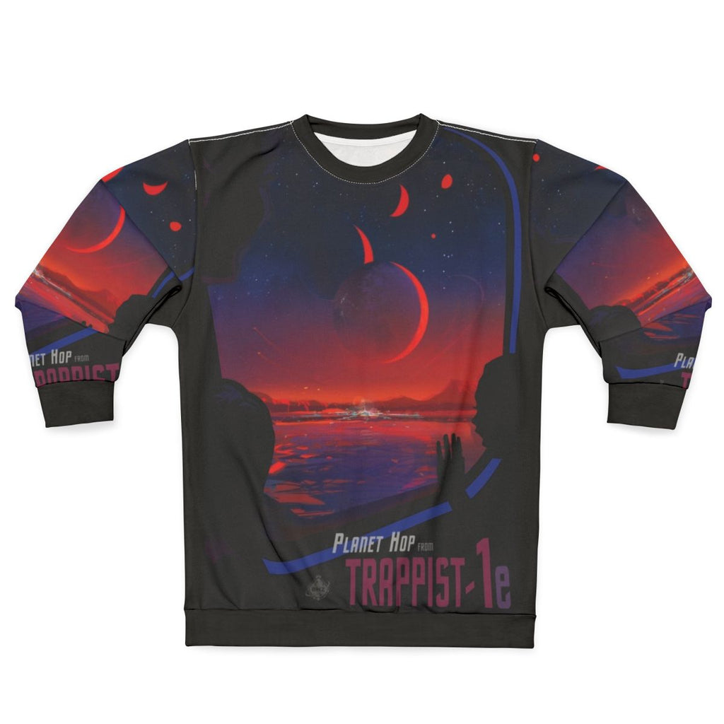 Trappist-1 Space Travel Poster Sweatshirt